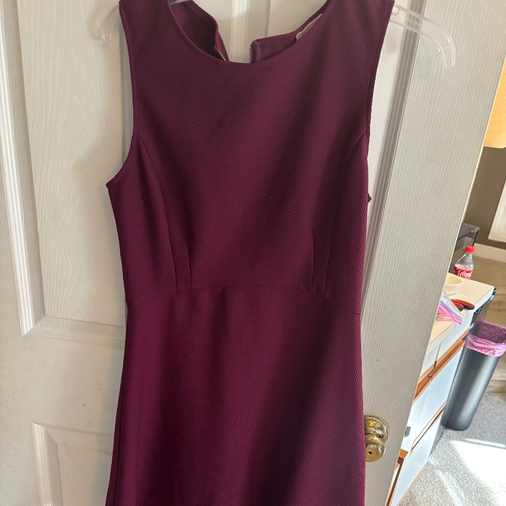 Lovely Love...Ady Sleeveless Full ZIp Purple Dress Size Large
